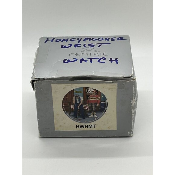 Vintage Centric Honeymooners Stainless Steel Wrist Watch Black Band Working READ - Picture 14 of 16